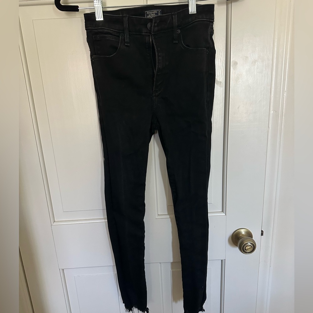 Abercrombie black skinny jeans